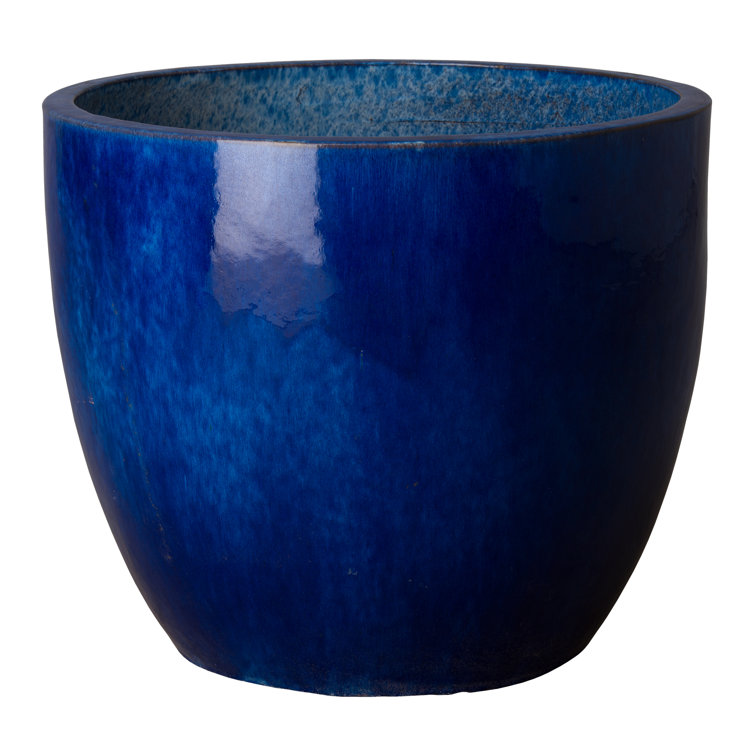 Breakwater Bay Round Pot Blue, Lg 22x19"h Wayfair.ca